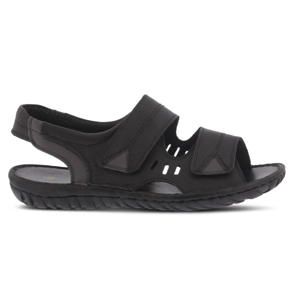 Spring Step Shoes Diro Men's Leather Slingback Sandals BLACK - Picture 4 of 7